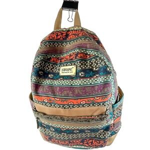 Kinmack Backpack Bohemian Boho water proof 16" tall 12" wide blue purple green